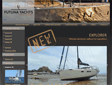 Tablet Screenshot of futuna-yachts.com